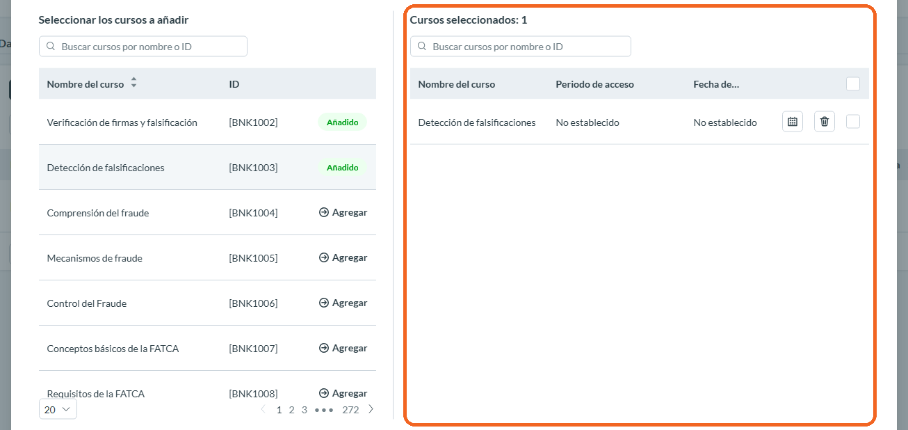 Paso 4: Asignar Múltiples Cursos