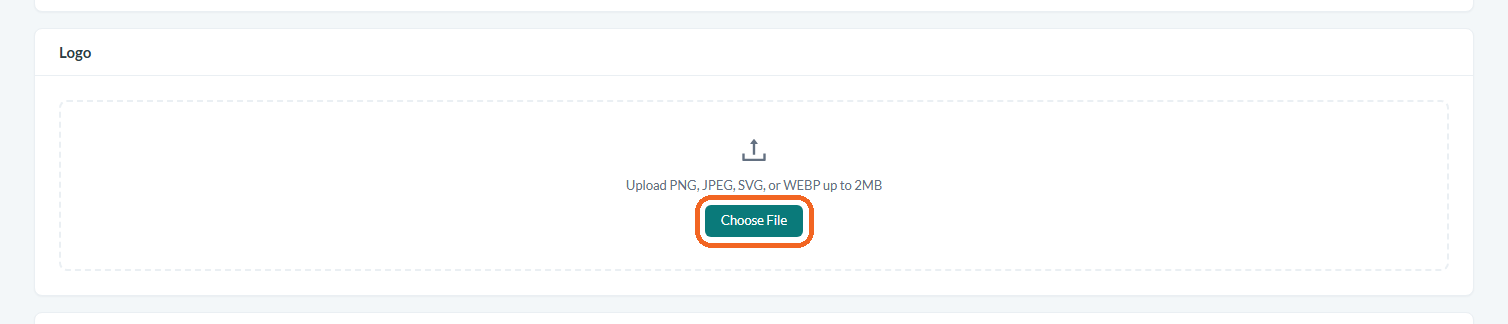Upload your logo