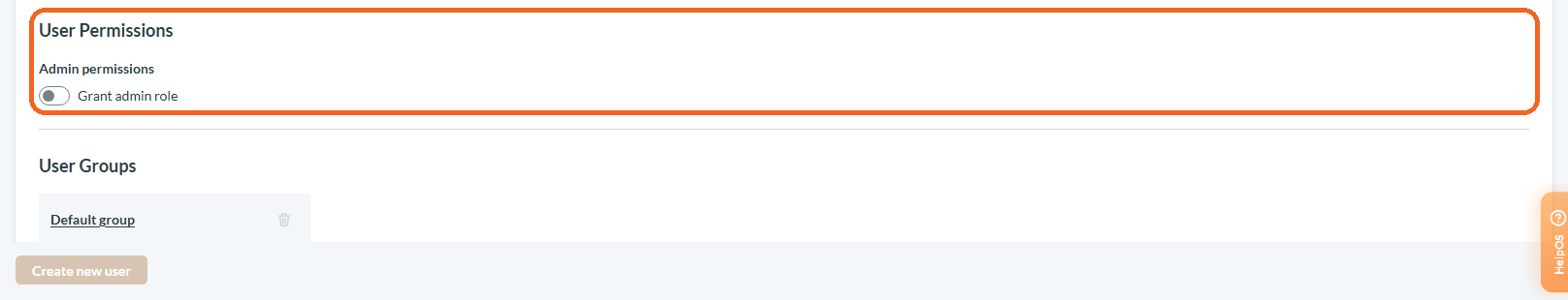 Step 3: Setting User Groups and Permissions