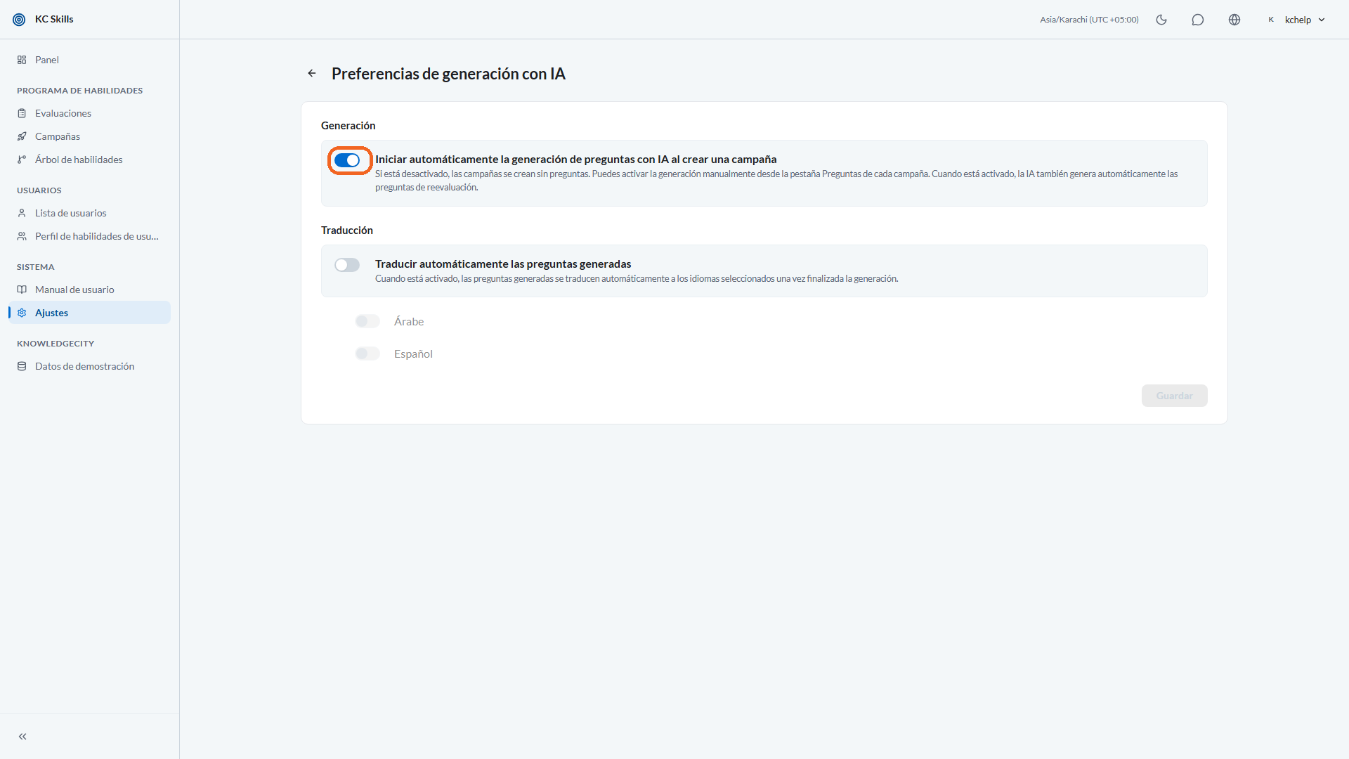 Paso 1: Decide si la generación empieza automáticamente
