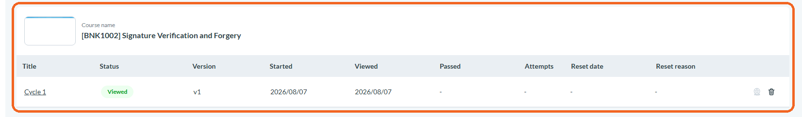Deleting and Restoring a Course Cycle