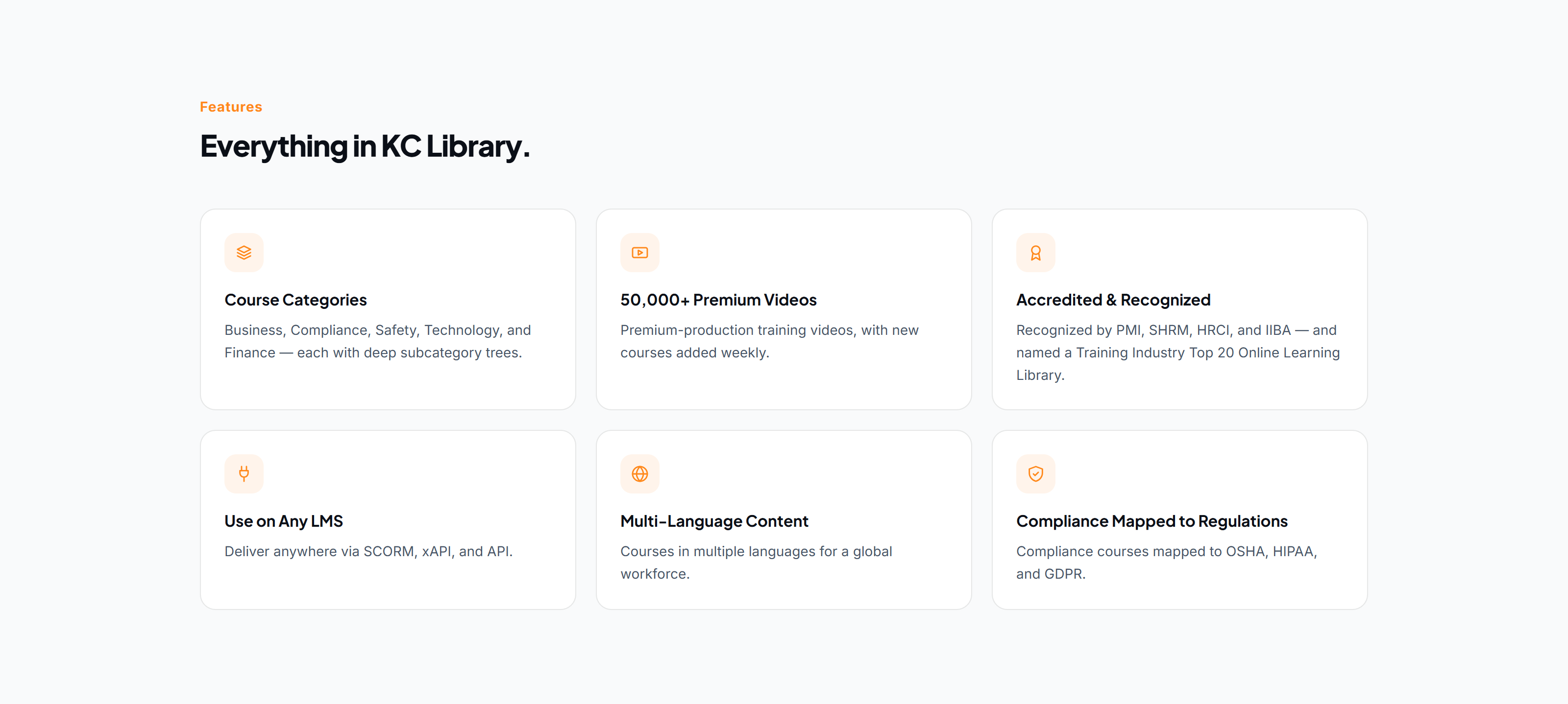 The Everything in KC Library feature grid