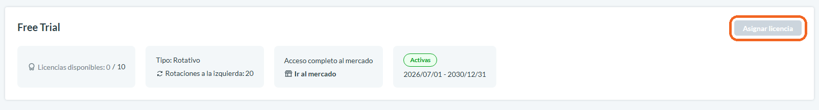 Asignar Licencias