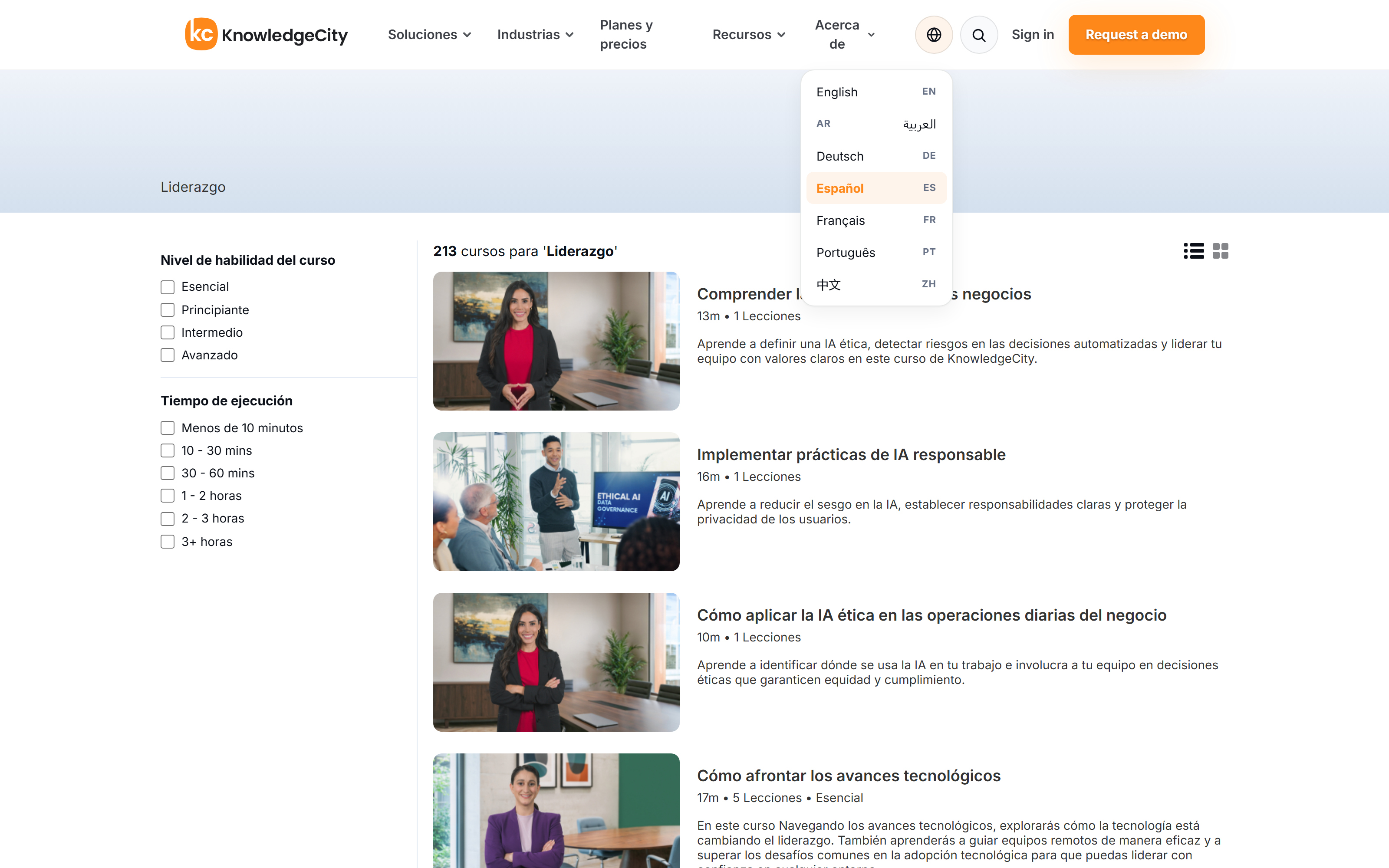 Cambiar el idioma de visualización
