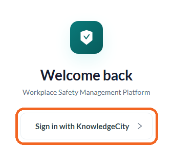 The Safety App sign-in screen