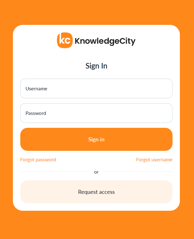 The Sign In page shown after signing out