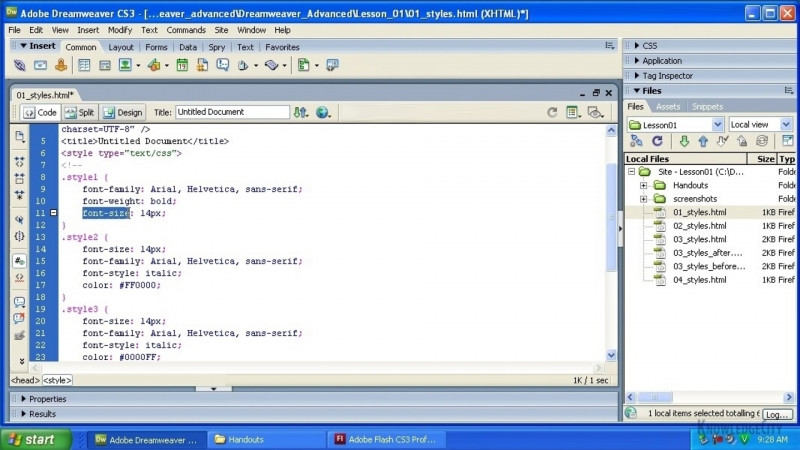 Dreamweaver CS3 Advanced