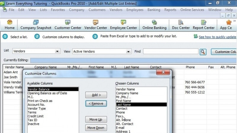 QuickBooks 2010 Advanced