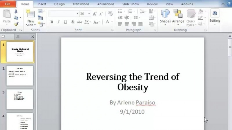 PowerPoint 2010 المقدمة