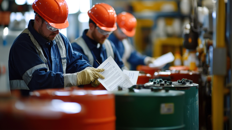 Fichas de datos de seguridad GHS en entornos de construcción