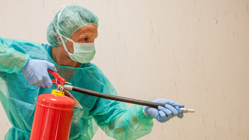 Using Fire Extinguishers in Healthcare Environments