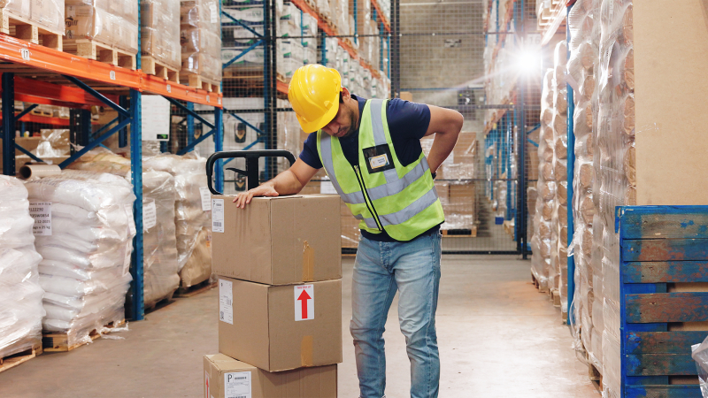 Seguridad de la espalda en entornos industriales